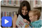 Julie reading with her son, Jack
