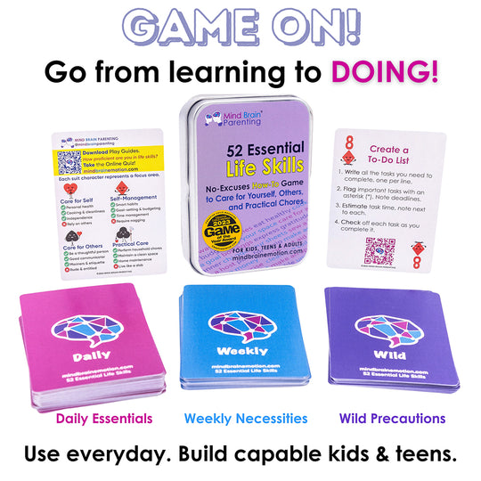 Mind Brain Emotion: Skill-Building Cards & Mental Health Tools for All